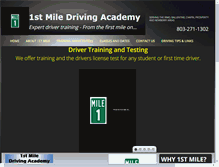 Tablet Screenshot of 1stmiledriving.com